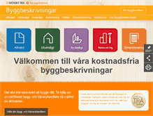 Tablet Screenshot of byggbeskrivningar.se